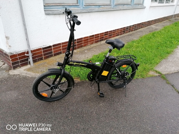 Elektrokolo skládací Li-Ion 10Ah baterie E-BIKE 20“ 24kg černý